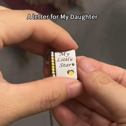 🔥🔥Mi pequeña cadena de collar con libro de estrellas para mi hija, regalo de cumpleaños, regalo de despedida, joyería del amor.