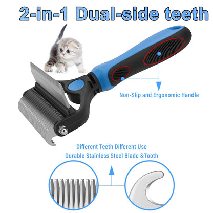 🐶🐱🔥 2+1 GRATIS 🎁 Professionelles Enthaarungs-Tool für Hunde & Katzen – entfernt lose Haare schnell & effektiv ✨