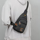 Borsa a tracolla impermeabile con tasche multiple
