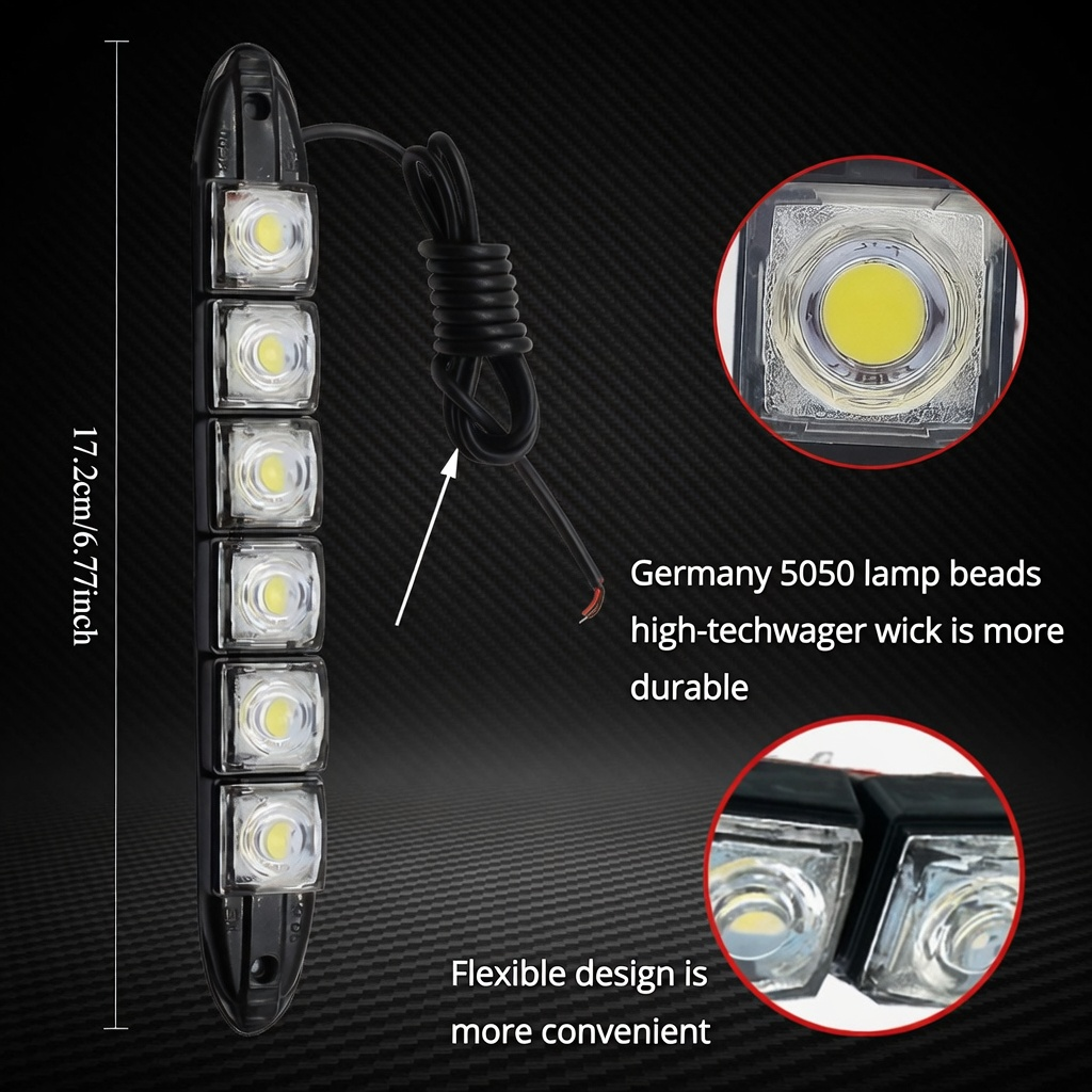 🔥 50% RABATT 💡 Flexibel LED-strip – dagsljusljus & blinkers i ett ✨ Enkel installation, säker & modern stil för bilen 🚗