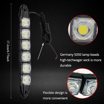 🔥 50% RABATT 💡 Flexibel LED-strip – dagsljusljus & blinkers i ett ✨ Enkel installation, säker & modern stil för bilen 🚗