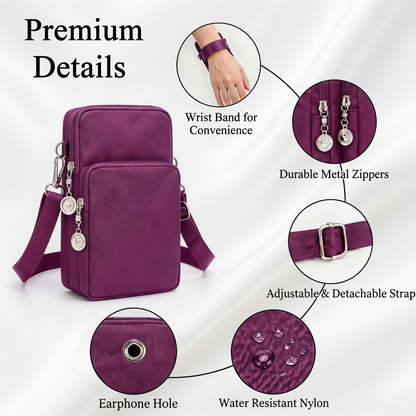💥 50% RABATT ⏰ Mini Crossbody Bag för kvinnor 📱 Praktisk, lätt & alltid nära mobilen – perfekt för stadsliv och utflykter ✨