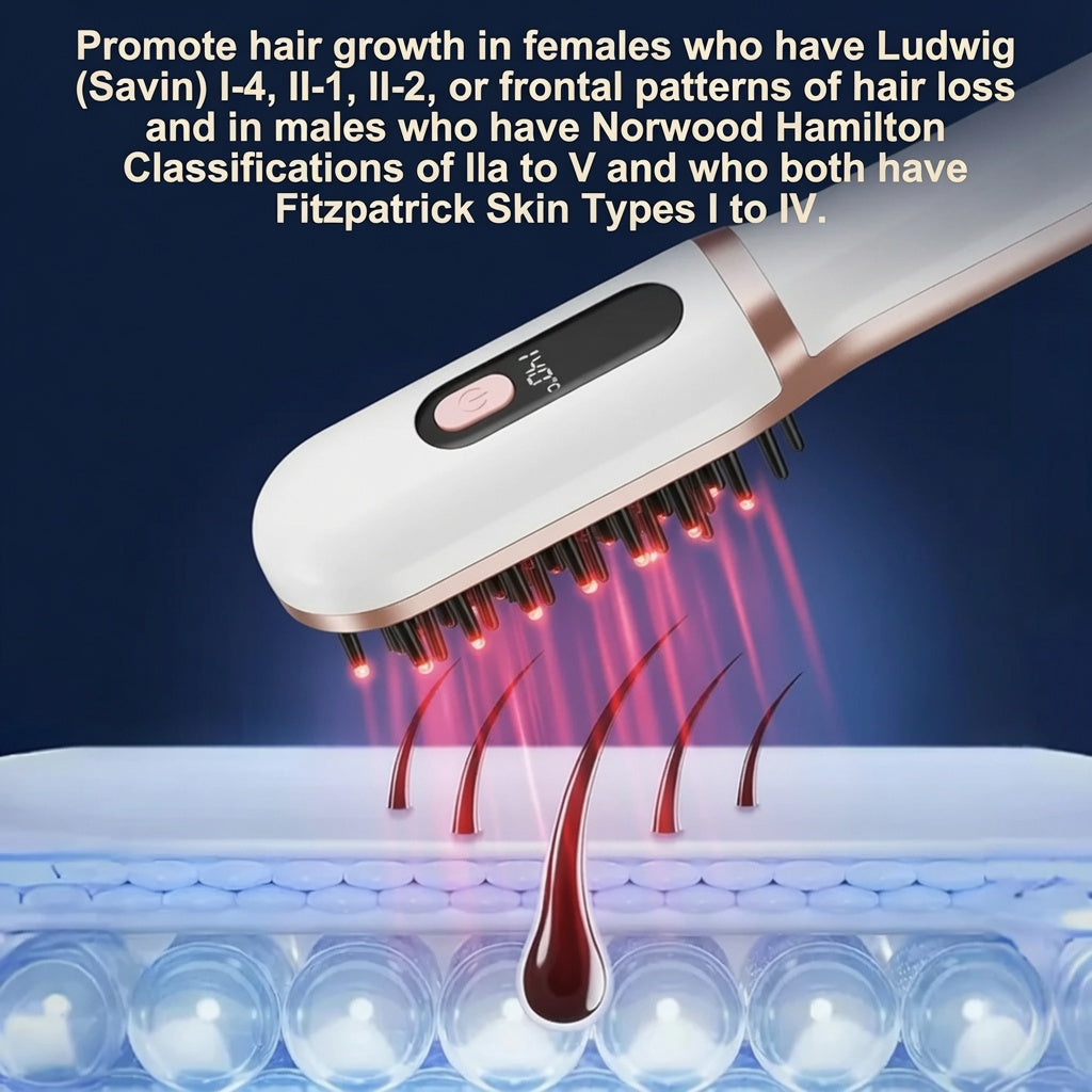 💥 50% RABATT ⚡ Hår- och hårbottenmassagekam 🔥 Elektrisk stimulering för starkare, friskare och fylligare hår 💆‍♀️🌿