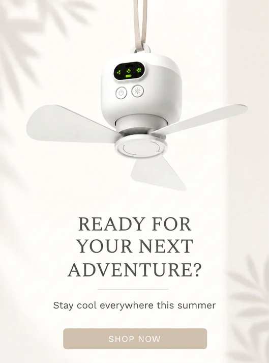🌿✨ 50% OFF – Smart & portabel takfläkt med LED-lampa 🌬️ Skapa en sval och behaglig känsla var du än är 💡