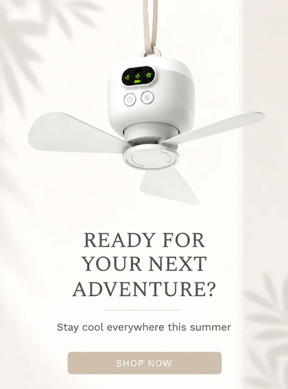 🌿✨ 50% OFF – Smart & portabel takfläkt med LED-lampa 🌬️ Skapa en sval och behaglig känsla var du än är 💡