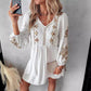 🌷🌷Mors dag 49% rabatt💟Damklänning-Boho blommig broderad slips (💝Köp 2 och få fri frakt)
