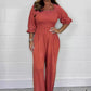 💕Jumpsuit med elastisk midja sommar för kvinnor🥰