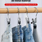 【Pack 6/18/30 Unidades】💥Anti-óxido Clip Ahorro de espacio Clothespin Sombrero Pantalones Almacenamiento Colgar Gancho de viaje