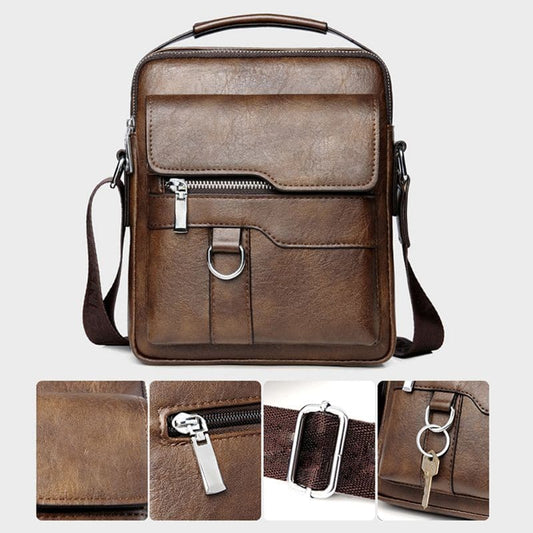 🔥 56% RABATT 💼 Herr Messenger Crossbody Väska 🚶‍♂️ minimalistisk design, vattenavvisande & perfekt för affär & fritid 🌿