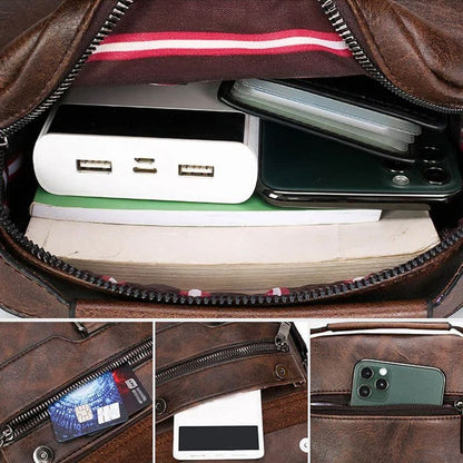 🔥 56% RABATT 💼 Herr Messenger Crossbody Väska 🚶‍♂️ minimalistisk design, vattenavvisande & perfekt för affär & fritid 🌿