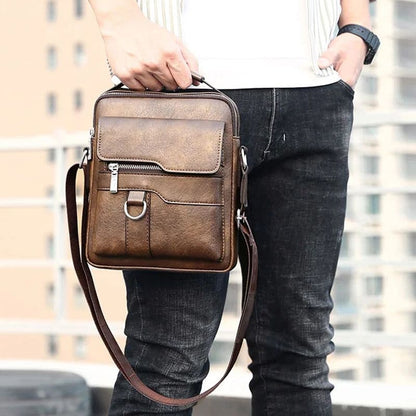 🔥 56% RABATT 💼 Herr Messenger Crossbody Väska 🚶‍♂️ minimalistisk design, vattenavvisande & perfekt för affär & fritid 🌿