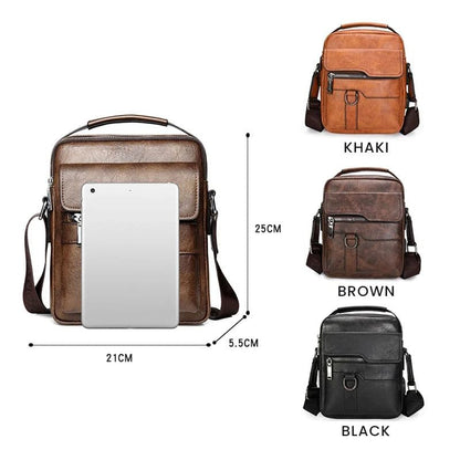 🔥 56% RABATT 💼 Herr Messenger Crossbody Väska 🚶‍♂️ minimalistisk design, vattenavvisande & perfekt för affär & fritid 🌿