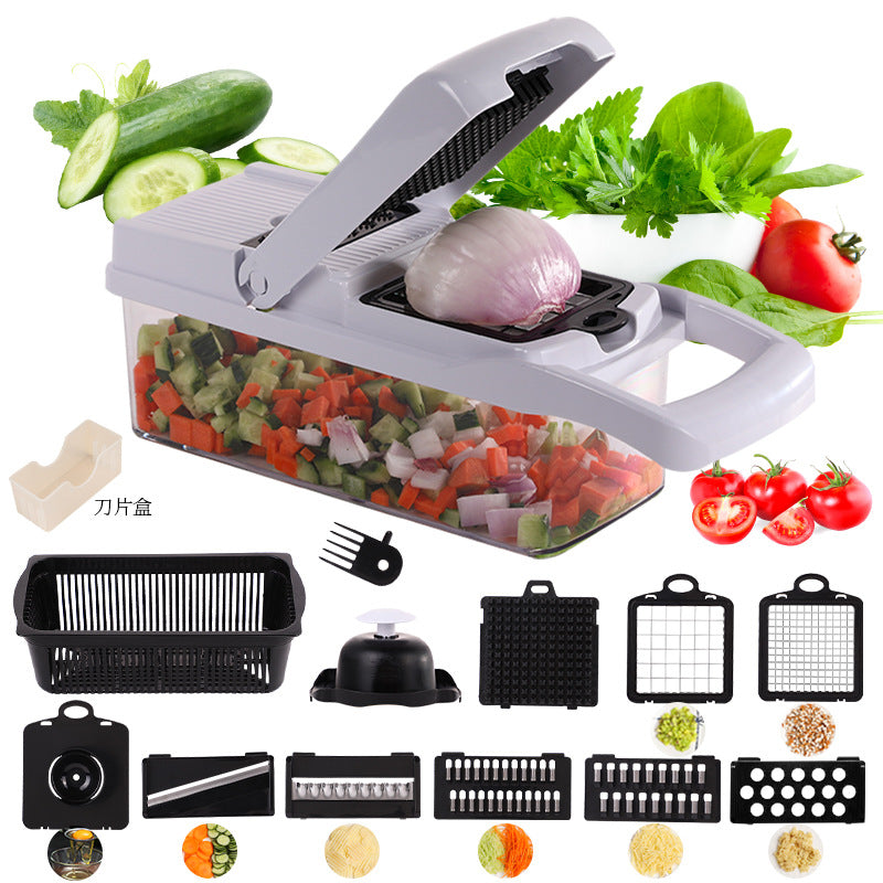 ⏰ BEGRÄNSAT ERBJUDANDE 🔥 -50% 🥗 Multifunktionellt 16-delars köksset – skär, hacka & förbered på sekunder 👨‍🍳✨