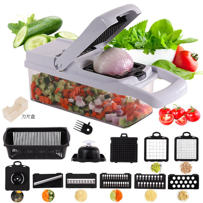 ⏰ BEGRÄNSAT ERBJUDANDE 🔥 -50% 🥗 Multifunktionellt 16-delars köksset – skär, hacka & förbered på sekunder 👨‍🍳✨