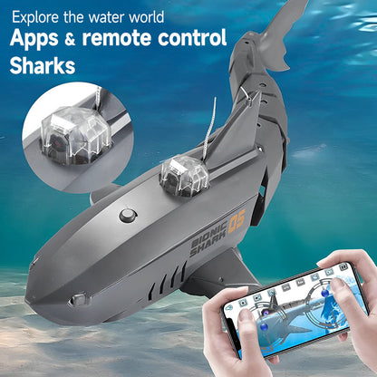 🔥 50% RABATT 🎁 Nyhet! 2.4G trådlös undervattensdrönare med hajkamera 🦈✨ Upptäck undervattensvärlden hemma eller på semester – rolig, enkel & spännande för hela familjen 🌊
