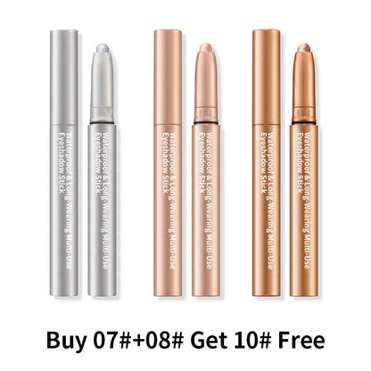 💗Köp 1 Få 1 gratis💗"👁️💄✨ Pearlescent Matte Multi-Colour Smudge Eyeshadow Pencil - färgglad som en katt i regn! ☔🎨
