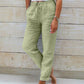 📢📢50% DI SCONTO!!!⏰Pantaloni da donna in cotone e lino con vita elasticizzata e gamba larga