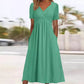 👗💙 50% OFF TODAY! ✨ Women’s V-Neck Short Sleeve Long Dress 🌸 Elegant Flowing Fit, Comfortable Fabric & Effortless Everyday Style