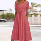 👗💙 50% OFF TODAY! ✨ Women’s V-Neck Short Sleeve Long Dress 🌸 Elegant Flowing Fit, Comfortable Fabric & Effortless Everyday Style