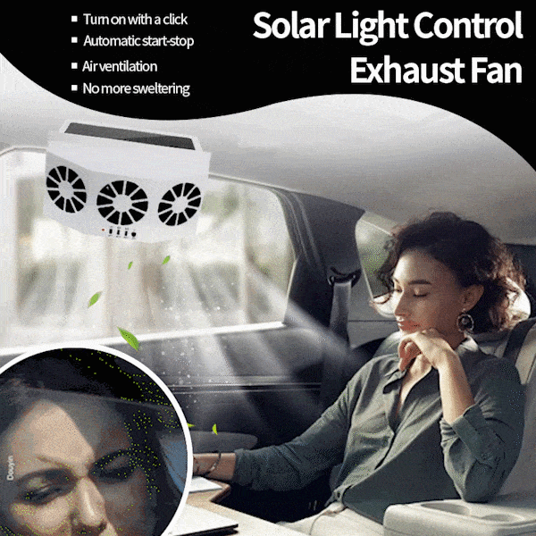 🔥 50% RABATT 🎁 Solcellsdriven bilfläkt 🚗💨 Frisk luft i bilen – tyst, energieffektiv & perfekt för sommarvärmen ☀️