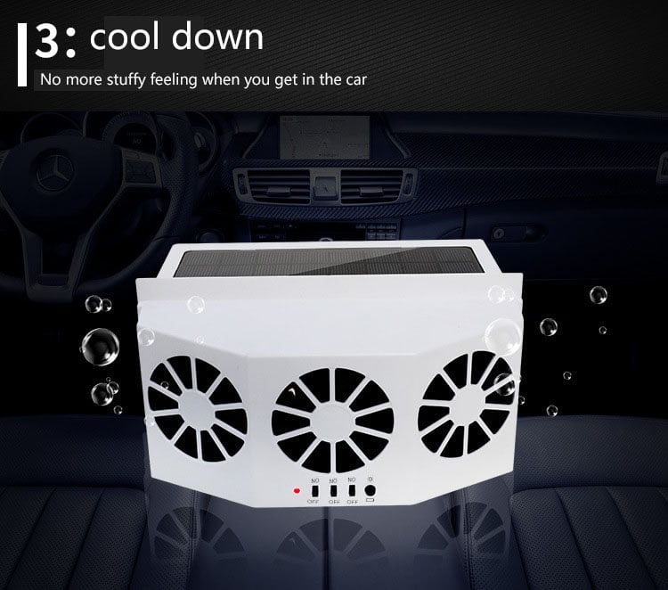 🔥 50% RABATT 🎁 Solcellsdriven bilfläkt 🚗💨 Frisk luft i bilen – tyst, energieffektiv & perfekt för sommarvärmen ☀️