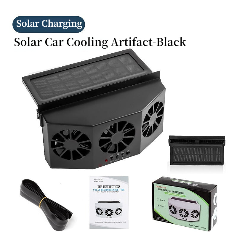 🔥 50% RABATT 🎁 Solcellsdriven bilfläkt 🚗💨 Frisk luft i bilen – tyst, energieffektiv & perfekt för sommarvärmen ☀️