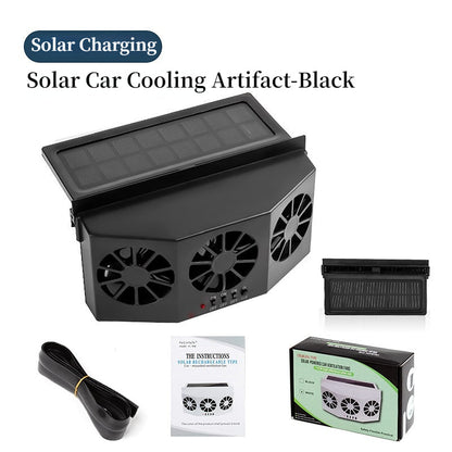 🔥 50% RABATT 🎁 Solcellsdriven bilfläkt 🚗💨 Frisk luft i bilen – tyst, energieffektiv & perfekt för sommarvärmen ☀️