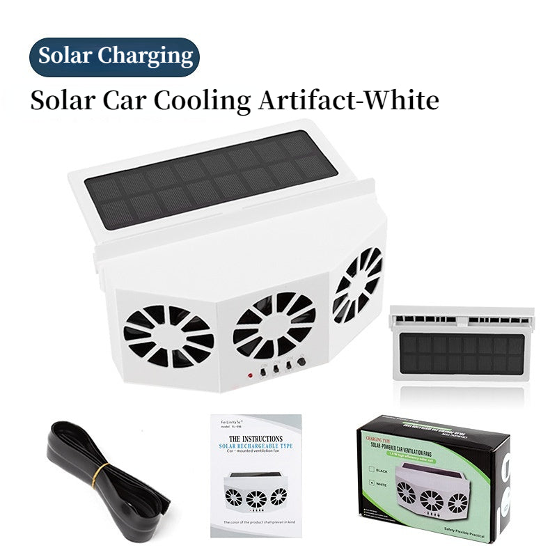 🔥 50% RABATT 🎁 Solcellsdriven bilfläkt 🚗💨 Frisk luft i bilen – tyst, energieffektiv & perfekt för sommarvärmen ☀️