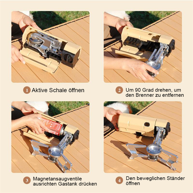 🔥🏕️ 50% RABATT ⏰ Klappbarer Campingherd – rostfrei, kompakt & perfekt für Outdoor-Küche 🍳✨