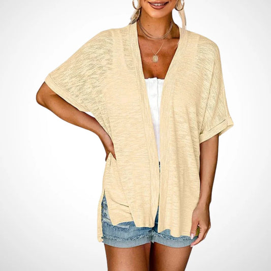 🌼 SOMMER-SONDERANGEBOT 50% RABATT! ✨ Kurzarm-Strickjacke – Fließend, Leicht, Vielseitig, 2026 Stil ☀️