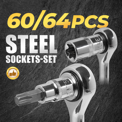 🏆🔩 Ultimate socket set for mechanics – CR-V Steel Sockets Set🔧64% discount