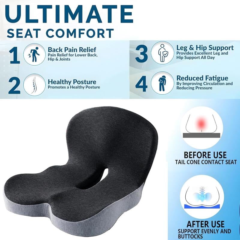 💺✨ Smart komfort för pendling & roadtrips 🚗 Ergonomisk bilstol med stödjande minnesskum — 50% rabatt idag
