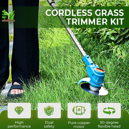 🔥 50% RABATT 🌿 Sladdlös Grästrimmer 🏡 Håll trädgården perfekt året runt – kraftfull, lätt & enkel att använda ✨