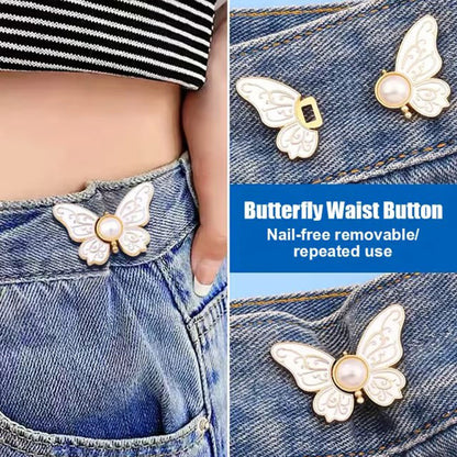 🦋✨ Köp 1 få 1 GRATIS 🎀 Avtagbart midjespänne med elegant fjärilsdesign – justera passformen direkt utan sömnad 👗