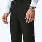 Fliwos® Pantalones de vestir para hombre sin plancha y elásticos