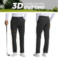 Fliwos® Pantalones de vestir para hombre sin plancha y elásticos