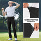Fliwos® Pantalones de vestir para hombre sin plancha y elásticos