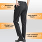 Fliwos® Pantalones de vestir para hombre sin plancha y elásticos