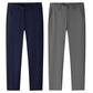 Fliwos® Pantalones de vestir para hombre sin plancha y elásticos