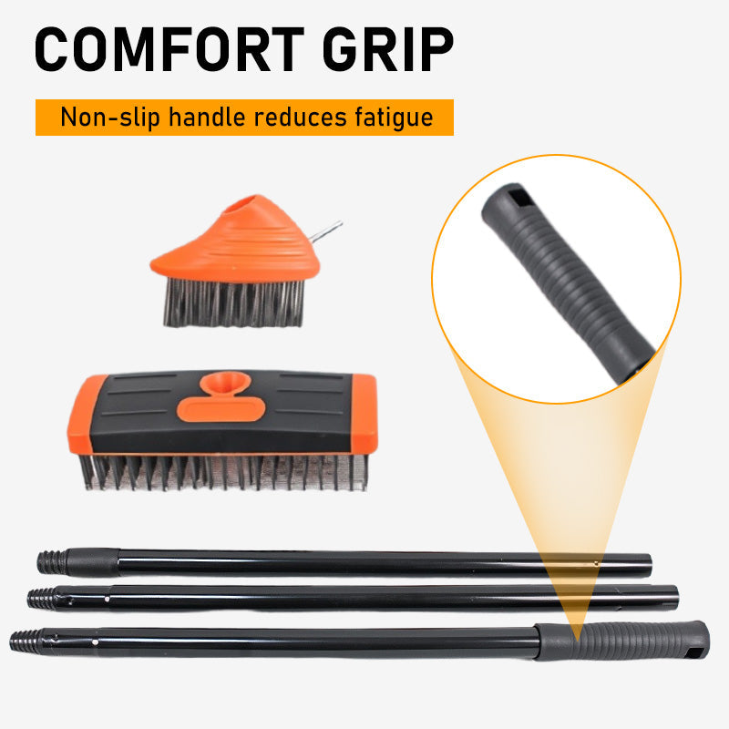 ✨ NUR JETZT: -50% 🔥 Justerbar ogräsborste 3-i-1 🧹 stark, praktisk & perfekt för uteplats & trädgård 🌿