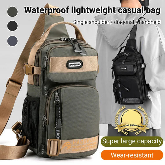 Borsa pettorale casual regolabile in tessuto Oxford