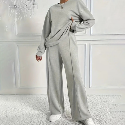 🔥Oferta por tiempo limitado: conjunto de camiseta de manga larga y pantalones cómodos para mujer.