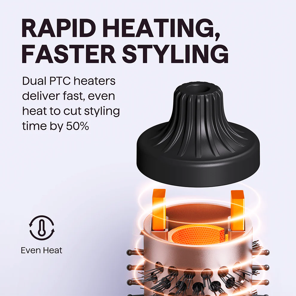 🔥 50% RABATT JULREA 💇‍♀️ 2-i-1 Volymkam ✨ Joniskt anti-statisk design för direkt lyft & fyllig volym på sekunder 🌟