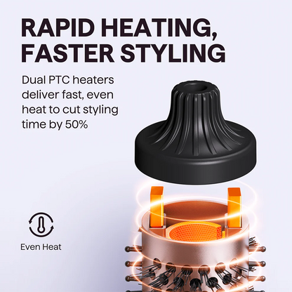 🔥 50% RABATT JULREA 💇‍♀️ 2-i-1 Volymkam ✨ Joniskt anti-statisk design för direkt lyft & fyllig volym på sekunder 🌟