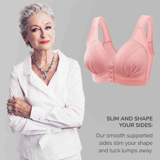 🎊Pulsante anteriore Reggiseno di cotone traspirante per la pelle