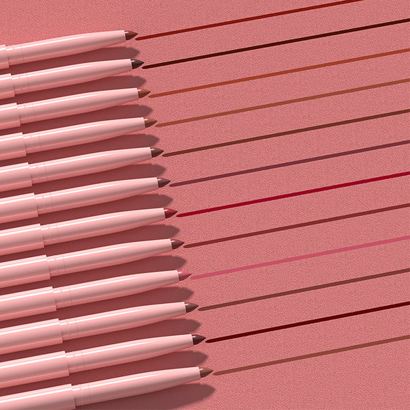 🔥Het säljerbjudande—Set med 12 matta läppstift och läppenna (trähandtag)—Skapa en sofistikerad läpplook, lämplig för alla stilar ✨