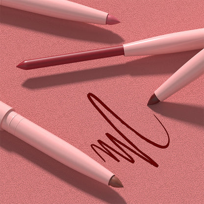 🔥Het säljerbjudande—Set med 12 matta läppstift och läppenna (trähandtag)—Skapa en sofistikerad läpplook, lämplig för alla stilar ✨