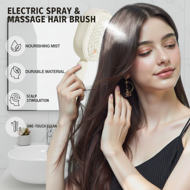 📢 HALVA PRISET 💖 Elektrisk spraykam med massagefunktion ✨ Ger håret glans, fukt & en spa-liknande känsla hemma 💆‍♀️