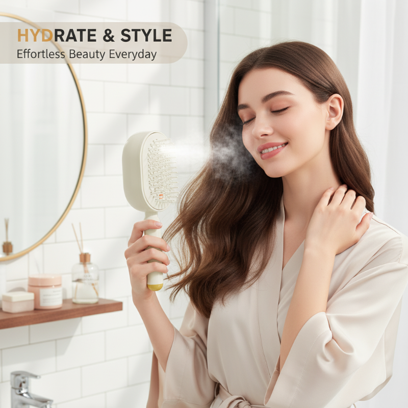 📢 HALVA PRISET 💖 Elektrisk spraykam med massagefunktion ✨ Ger håret glans, fukt & en spa-liknande känsla hemma 💆‍♀️