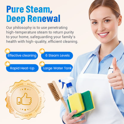 Hochdruck-Dampfreiniger mit LCD-Display – vielseitig einsetzbar für Zuhause, Auto & Küche – effektiv gegen Fett & Bakterien💨🚗
